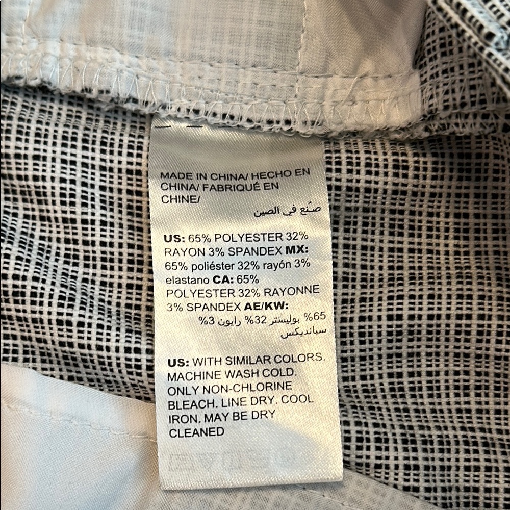 White House Black Market Checkered The Slim Cropped Pants size 4. - Picture 10 of 10
